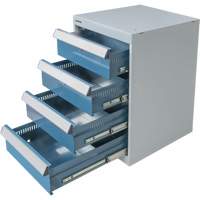 Four-Drawer Pedestal Workbench, 18" W x 21" D x 28" H Haskins Industrial Inc.