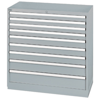 Armoires de rangement avec tiroirs, 9 tiroirs, 40-1/4" la x 22-1/2" p x 41-3/4" h, Gris Haskins Industrial Inc.