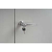 Cabinet Style Shop Desk, 34-1/2" W x 30" D x 53" H, Grey Haskins Industrial Inc.