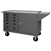 Mobile Workbench Cabinet, Steel Surface Haskins Industrial Inc.
