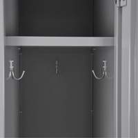 Clean Line Lockers, 3 -tier, Bank of 4, 48" x 18" x 82", Steel, Beige, Rivet (Assembled) Haskins Industrial Inc.