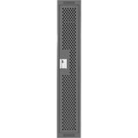Clean Line Lockers, 12" x 15" x 72", Steel, Charcoal, Rivet (Assembled), Perforated Haskins Industrial Inc.