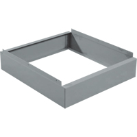 Clean Line Economy Lockers Recessed Base, 1 Banks, 4" H x 12" W x 18" D, Grey, Steel Haskins Industrial Inc.