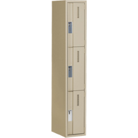 Casiers robustes Concorde, 3 niveaux, 12" x 18" x 72", Acier, Beige, Soud&eacute; (assembl&eacute;) Haskins Industrial Inc.