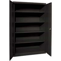 Armoires de rangement Hi-Boy profondes, Acier, 4 Tablettes, 72" h x 36" la x 24" P, Noir Haskins Industrial Inc.