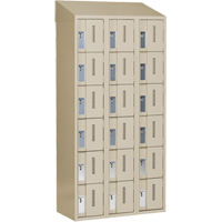 Concorde Heavy-Duty Lockers, 6 -tier, Bank of 3, 36" x 18" x 78", Steel, Beige, Welded (Assembled) Haskins Industrial Inc.