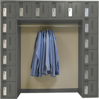 Archettes Concorde Heavy Duty Lockers, 16 -tier, Bank of 3, 18" x 72" x 72", Steel Haskins Industrial Inc.