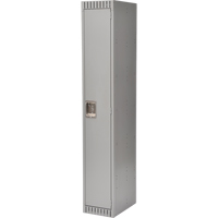 Lockers, 12" x 18" x 72", Steel, Grey, Knocked Down Haskins Industrial Inc.