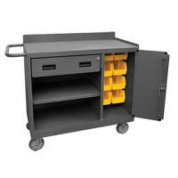 Mobile Workbench Cabinet, Steel Surface Haskins Industrial Inc.