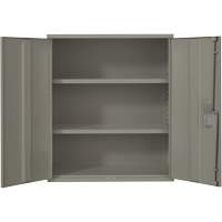 Armoire de rangement Lo-Boy, Acier, 2 Tablettes, 40" h x 36" la x 18" P, Gris Haskins Industrial Inc.