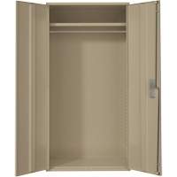 Armoire garde-robe, Acier, 36" la x 18" p x 72" h, Beige Haskins Industrial Inc.