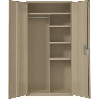 Armoire de rangements combin&eacute;s, Acier, 6 Tablettes, 72" h x 36" la x 18" P, Beige Haskins Industrial Inc.