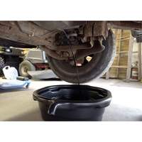 Black Oval Drain Pan Haskins Industrial Inc.