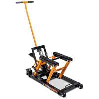 ATV and Motorcycle Jack, 0.75 Ton(s) Capacity, 4-2/3" Lowered, 14-1/2" Raised, Manual Hydraulic Haskins Industrial Inc.