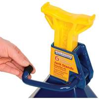 Jack Stand, Locking Handle/Ratchet, 6 tons Capacity, 25-1/4" H Haskins Industrial Inc.