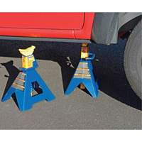 Jack Stand, Locking Handle/Ratchet, 6 tons Capacity, 25-1/4" H Haskins Industrial Inc.