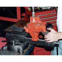 KT4800 Professional Reversible Mechanics Vise, 8" Jaw Width, 4-7/8" Throat Depth, Swivel Base Haskins Industrial Inc.