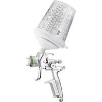 Pistolet de peinture de premi&egrave;re qualit&eacute; 4400?B HVLP?1,0 SR avec godet RPS 0,3?L, pour les retouches de finitions automobiles, Entr&eacute;e d'air 1/4" NPT, 4,24 pi³/min, Capacit&eacute; 0,3 L, 0,14 psi Haskins Industrial Inc.