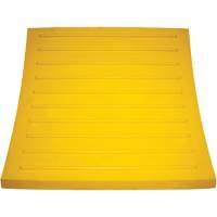Wheel Chock, Polyurethane, Yellow, 15-1/4" W x 12-1/8" D x 10-3/4" H Haskins Industrial Inc.