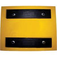 Wheel Chock, Polyurethane, Yellow, 15-1/4" W x 12-1/8" D x 10-3/4" H Haskins Industrial Inc.