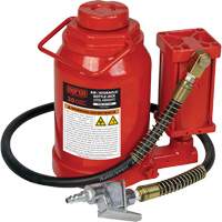 Standard Height Bottle Jack, 30 Ton(s), Air Hydraulic, 19-7/10" Raised Height Haskins Industrial Inc.