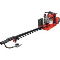 Low Height Floor Jack, 20 Ton(s) Capacity, 8-5/8" Lowered, 22-3/4" Raised, Air Hydraulic Haskins Industrial Inc.