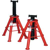 High Height Jack Stand, Locking Pin, 10 Tons Capacity, 28" - 47" H Haskins Industrial Inc.