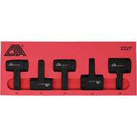 Exhaust Gas Sensor Socket Set, 5 Pieces, 1/2" Drive Size Haskins Industrial Inc.