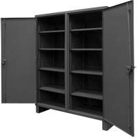 Extra Heavy-Duty Cabinet, Steel, 8 Shelves, 78" H x 72" W x 24" D, Grey Haskins Industrial Inc.