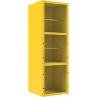 Spill Control Cabinet, 1 Shelves, 72" H x 24" W x 24" D, Steel, Yellow Haskins Industrial Inc.