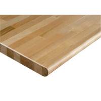 Hardwood Workbench Top, 72" W x 36" D, Bullnose Edge, 1-1/4" Thick Haskins Industrial Inc.