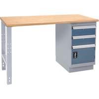 &eacute;tabli industriel, Porte a/combinaison de tiroirs, Cap 1000 lb, 72" la x 30" p, 34" h Haskins Industrial Inc.