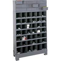 Modular Small Parts Storage Unit, Steel, 18 Drawers, 33-3/4" x 12-1/4" x 58-5/8", Grey Haskins Industrial Inc.