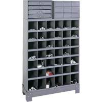 Modular Small Parts Storage Unit, Steel, 13 Drawers, 33-3/4" x 12-1/4" x 59", Grey Haskins Industrial Inc.