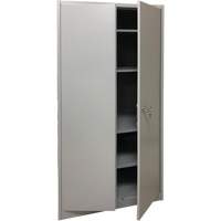 Armoire de rangement, Acier, 4 Tablettes, 78" h x 36" la x 24" P, Gris Haskins Industrial Inc.