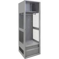 Casier pour &eacute;quipement, Acier, 24" la x 24" p x 72" h, Gris Haskins Industrial Inc.