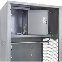 Casier pour &eacute;quipement, Acier, 24" la x 24" p x 72" h, Gris Haskins Industrial Inc.