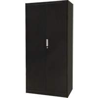 Combination Storage Cabinet, 36" W x 18" D x 72" H, Black Haskins Industrial Inc.