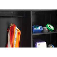 Combination Storage Cabinet, 36" W x 18" D x 72" H, Black Haskins Industrial Inc.