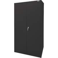 Armoire d'entreposage, Acier, 4 Tablettes, 78" h x 36" la x 24" P, Noir Haskins Industrial Inc.