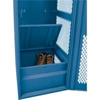 Casier pour &eacute;quipement avec porte, Acier, 24" la x 18" p x 72" h, Bleu fonc&eacute; Haskins Industrial Inc.
