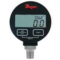 Pressure Gauge, 2-31/50" , 200 psi, Bottom Mount, Digital Haskins Industrial Inc.