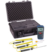 Thermocouple Thermometer Kit, Contact, Digital, -58-2000°F (-50-1300°C) Haskins Industrial Inc.