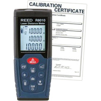 Laser Distance Meter with NIST Certificate, 1.92" - 328' (5 cm - 100 m) Range, Digital (Electronic) Haskins Industrial Inc.
