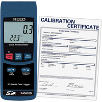 Thermo-Anemometer with ISO Certificate, Data Logging, 0.4 - 30 m/sec Air Velocity Range Haskins Industrial Inc.