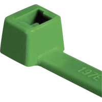 UL Rated PA66 Cable Ties, 4" Long, 18 lbs. Tensile Strength, Green Haskins Industrial Inc.
