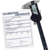 6" (150 mm) Digital Caliper with Traceable Calibration Certificate, 0.0005" (0.01 mm) Resolution, 0" - 6" (0 mm - 150 mm) Range Haskins Industrial Inc.