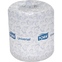 Universal Toilet Paper, 2 Ply, 500 Sheets/Roll, 156.25' Length, White Haskins Industrial Inc.