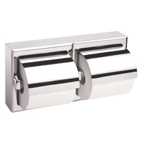 Two-Roll Toilet Paper Dispenser with Hoods, Multiple Roll Capacity Haskins Industrial Inc.