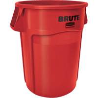 Round Brute&reg; Containers, Polyethylene, 32 US gal. Haskins Industrial Inc.